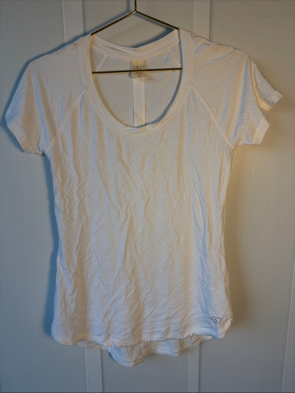 CALIA by Carrie Underwood White Short-Sleeve Scoop Neck Tee